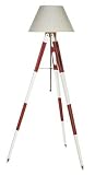 Authentic Models SL015 Surveyors Tripod Lamp Red/White