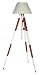 Authentic Models SL015 Surveyors Tripod Lamp Red/White