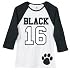 Black 16 White and Black Juniors T-shirt