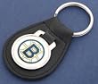 Boston Bruins Leather Keychain