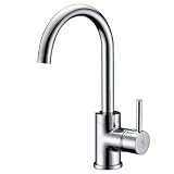 Buy Centerset Single Handle High Spout Kitchen Sink Solid Brass Faucet, Chrome by JoyPockets&node=228013
