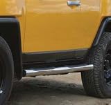 Rampage High Endurance Side Nerf Bars Steps Black Powder Coat Toyota FJ Cruiser 2006 to 2007