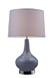 Mary Kate & Ashley 1 Light Table Lamp in a Purple and Chrome Finish II