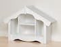 White Little Girl's Dollhouse Style Storage Shelves Cubbie