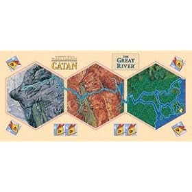 Family Board Games Settlers of Catan - The Great River Expansion by MayFair Games