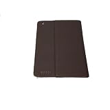 PU Soft Leather Folio Case for iPad 2 - Brown
