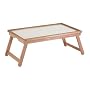 Winsome 98821 Flip top Bed Tray with Notch Handle - White/Natural