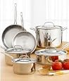 Cuisinart 77-10 Chef`s Classic Stainless-Steel 10-Piece Cookware Set