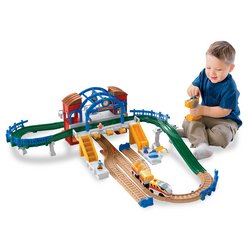 Click here to buy Fisher-Price Geotrax Rail and Road System Grand Central Station by Fisher-Price.