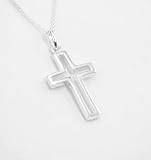003. Small Open Sterling Silver Cross Pendant