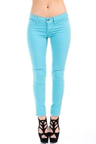 Cello Jeans Non-Riveted Jeans in Pastel Teal