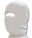 New White Balaclava One Hole Ski Mask