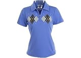 Misses Izod Golf Argyle Golf Polo