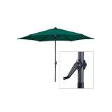 2.70cm GREEN POLYESTER ALUMINIUM POWDER COATED GARDEN FURNITURE PARASOL WITH CRANK from Garden Perfection