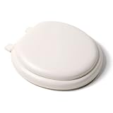 Comfort Seats C1B5R2-01 Deluxe Soft Toilet Seat with Wood Cores, Round, Bone