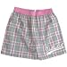 Boxercraft Gray/Pink Sparkle Flannel Volleyball Boxer Shorts