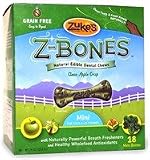 Zukes Z-Bones Edible Dental Chews Mini Clean Apple Crisp - 18 ct (9 oz)