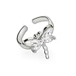 Sterling Silver CZ Dragonfly Toe Ring