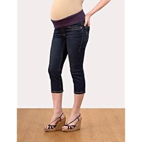 Motherhood Maternity: American Star Under Belly 5 Pocket Slim Leg Maternity Crop Jeans