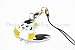 Pokemon Toy Double-sided Metal Phone Charm Strap with Mini Snap Hook - Emolga