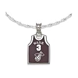 #3 Wade Jersey Enamel Pendant - NBA Miami Heat - Unisex