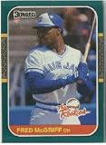 1987 Donruss Rookies Fred McGriff Baseball Card #31 - Shipped In Protective Display Case!