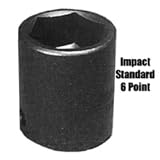 3/8in. Drive Standard 6 Point Impact Socket 15mm