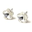 Small 10mm Clear Crystal Flower Stud Earrings Made with Swarovski Elements