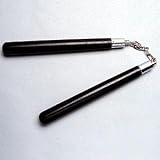 12 in. Round Black Speedchuck Wood Nunchaku