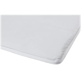 Click here to buy Mini White Co-Sleeper Sheet by Arm's Reach Concepts.