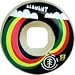 Element Rasta Rainbow 53mm Skateboard Wheels (Set Of 4)