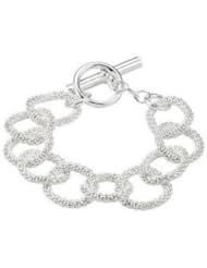 Lux Sterling Silver Mesh Link Bracelet