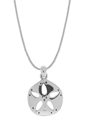 Boma Sterling Silver Sand Dollar Necklace, 16 inches