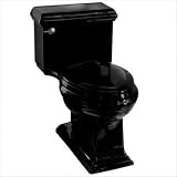 Kohler 3451-7 Memoirs Comfort Height Elongated Toilet in Black Black with Classic Design