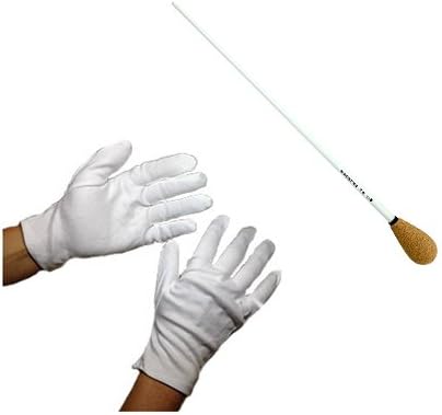Maestro Baton Pear 12" Deluxe with Pair of Marching Gloves