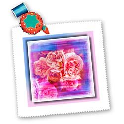 Roses Watercolor Shabby Chic - 10x10 Quilt Square Roses Watercolor Shabby Chic - 10x10 Quilt Square