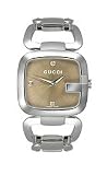 Gucci G-Gucci Steel Bracelet Brown Dial Women's Watch #YA125401