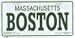 Boston Massachusetts License Plate