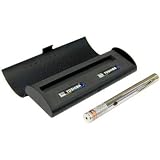 Chrome Finish Green Laser Pointer for Astronomy, Military, Lecturers with Double Bonus Micro L.E.D. Flashlight keychain and Blue Microfiber Optical Cloth