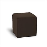 Detour Square Cube Ottoman Color: Coffee
