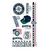 Seattle Mariners Temporary Tattoos Set (Set of 6 Sheets)
