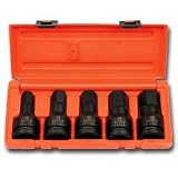 3/4 In Dr SAE Impact Hex Driver Set - 5-Pc