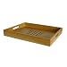Bamboo Serving Tray with Cutout Design