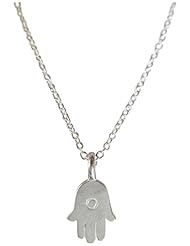 Dogeared All Is Well Hamsa Sterling Silver Reminder Boxed 16" Necklace