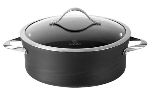 Calphalon Contemporary Nonstick 5-Quart Saucier with Glass Lid