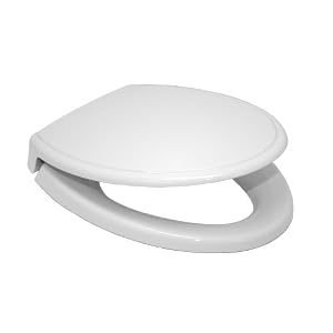 TOTO SS154-01 Traditional SoftClose Elongated Toilet Seat, Cotton White by Toto