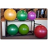 Black Pvc Fitness Exercise Ball Rack 2 Tier by