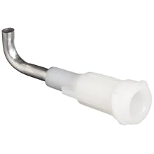 Stainless Steel Blunt Needle with 14 Gauge 90 Degree White Luer Polypropylene Hub, 1/2" Length (Pack of 25)