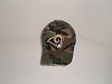 NFL St Louis Rams Dark Camo Green Baseball Hat