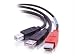 Cables to Go Y Cable - USB cable - 4 pin USB Type B (M) - 4 pin USB Type A, 4 pin USB Type A (power only) (M) - 6 ft ( USB / Hi-Speed USB ) - molded - black